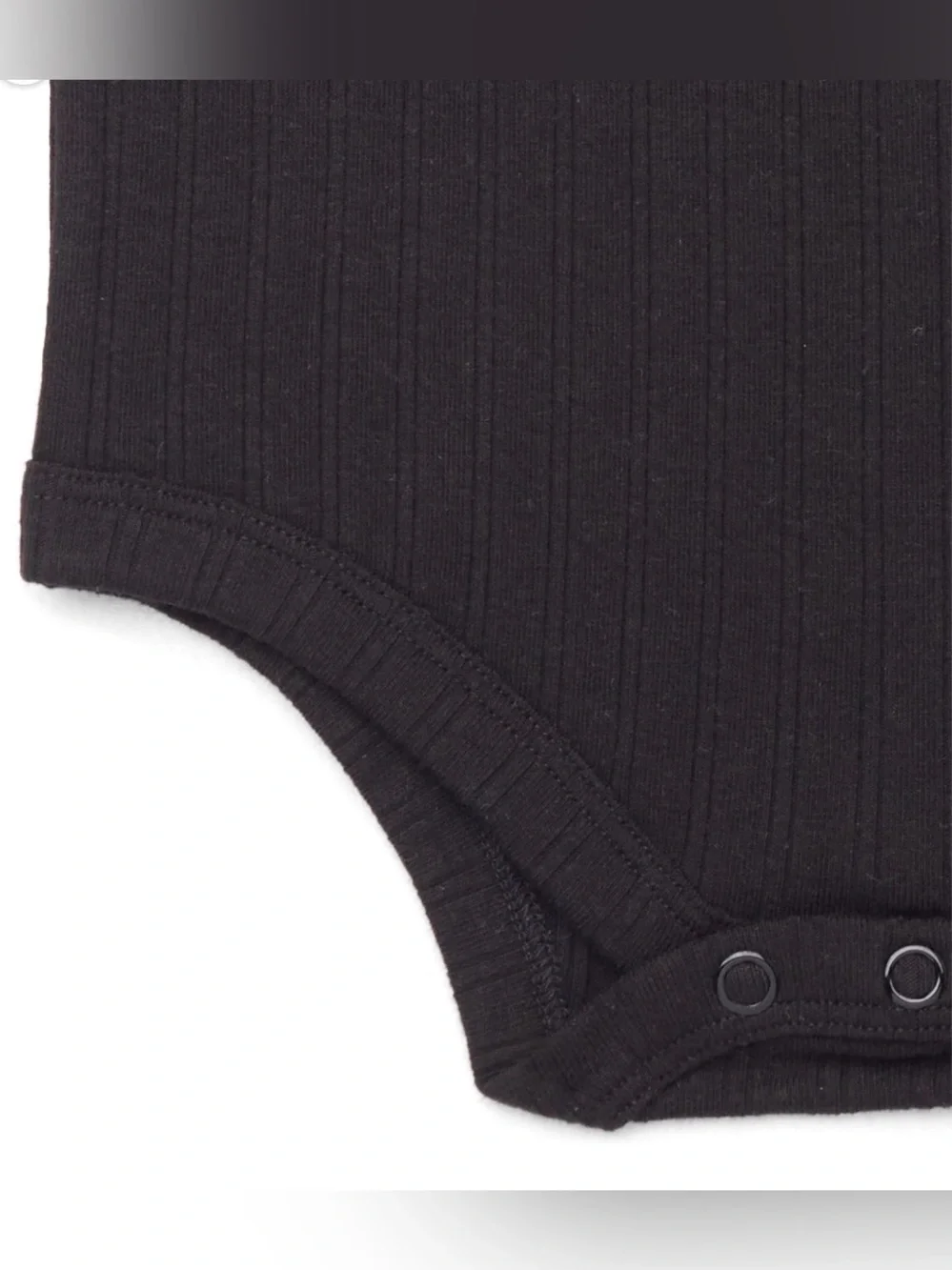 BABY GIRL RUFFLE BLACK BODYSUIT